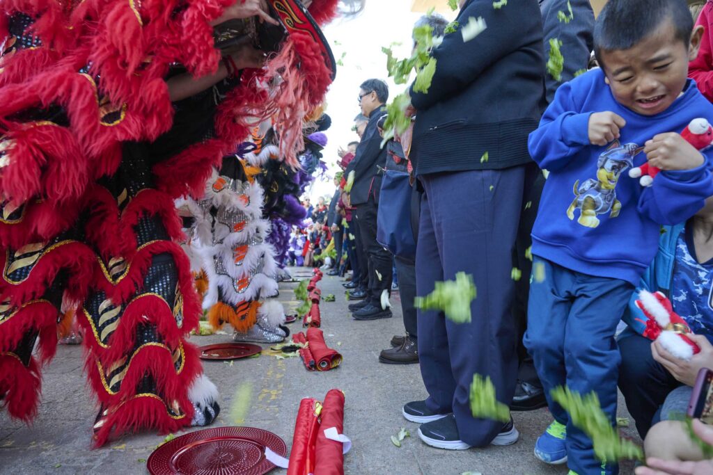 Lettuce flies as the lions offer a blessing.